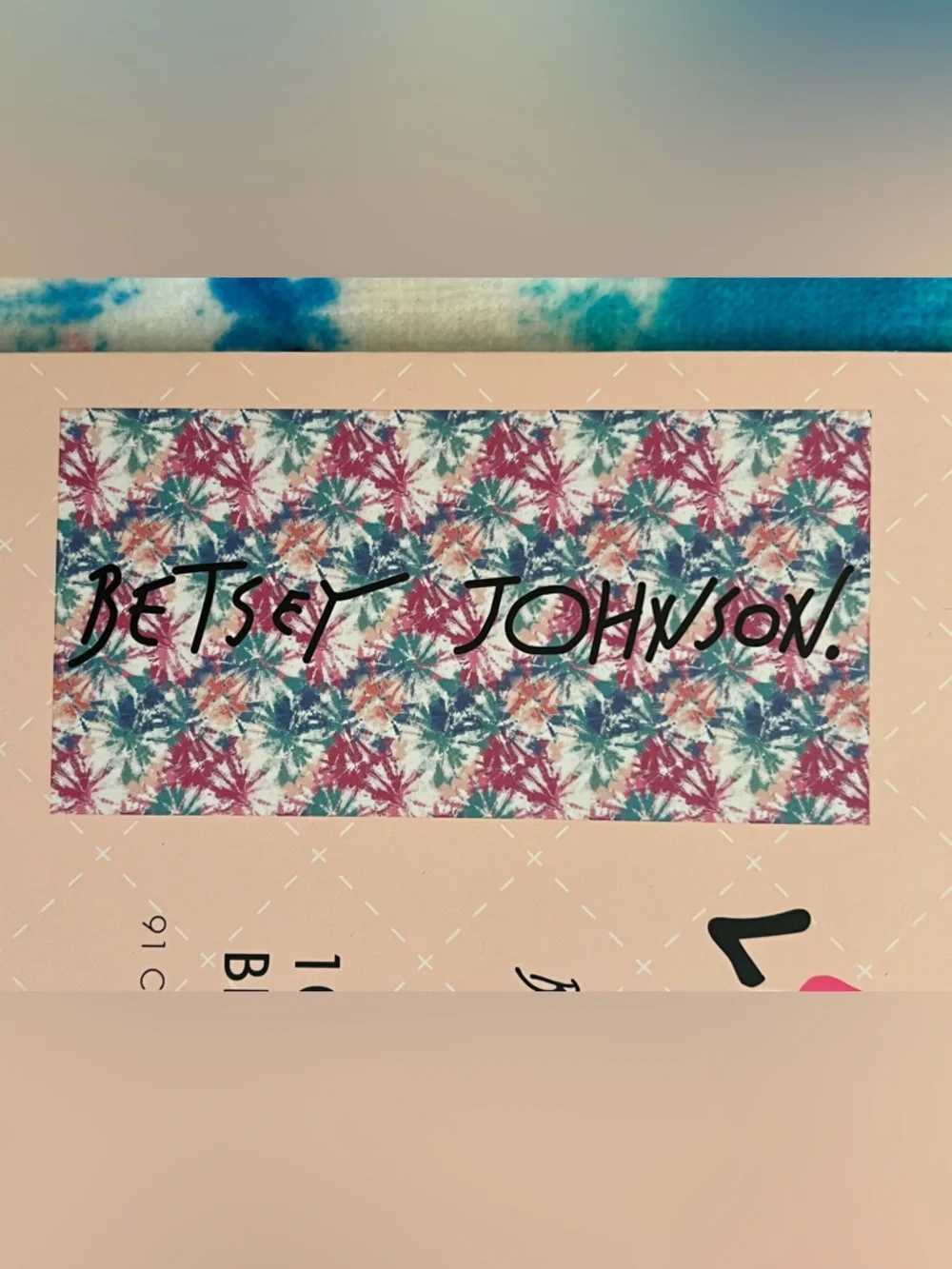Betsey Johnson Tie-Dye Beach Towel